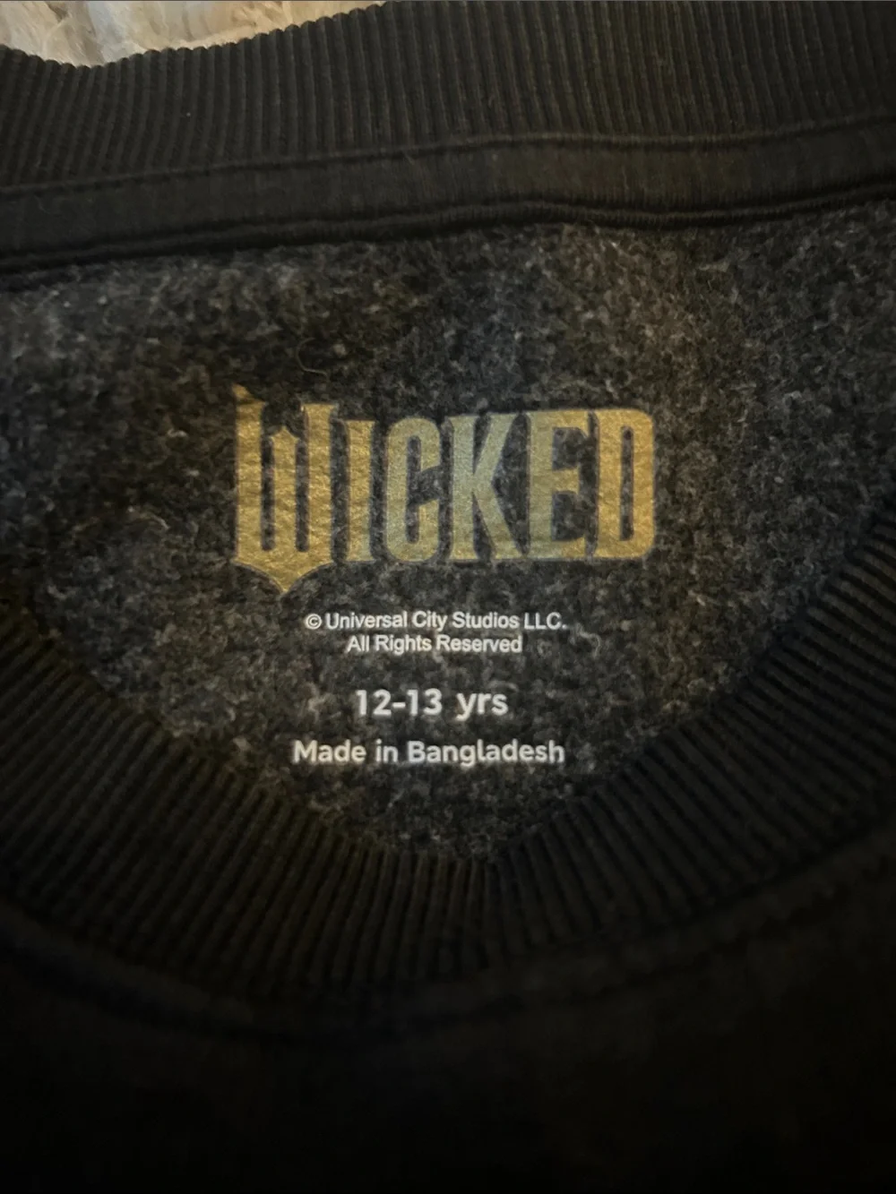 Girls Wicked Graphic Crewneck Sweatshirt - Black